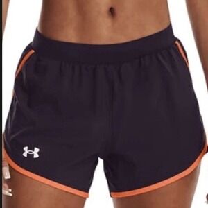 Under Armour Fly By 2.0 Brief Lined Running Shorts Purple Women's XXL NEW